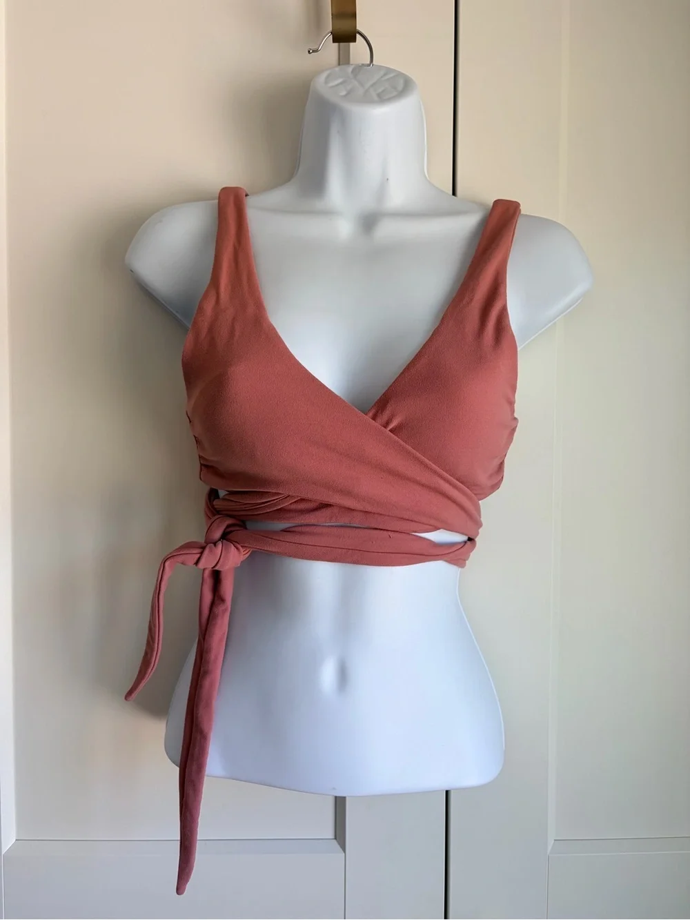 lululemon athletica Wrap Crop Top in Dusty Coral | 6